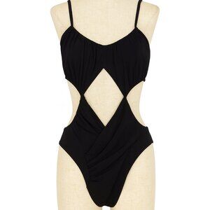 NWT Blooming Jelly Elegant Black One-Piece Swimsuit –